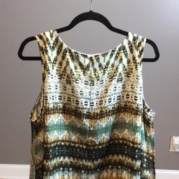 1X Cb Established 1962 khaki tan aztec overlay tank top - Picture 6 of 15
